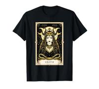 Lilith Carte de Tarot Wicca Gothique déesse païenne Occulte T-Shirt