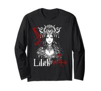 Lilith Demon Gothique Païen Occulte Satanique Mythologie Manche Longue