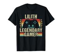 Lilith Gamer Jeu rétro Vintage personnalisé années 70 T-Shirt