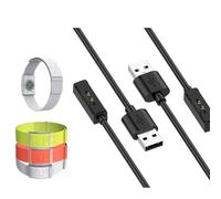 LiLiTok Chargeur pour ceinture de fréquence cardiaque Coros - Câble de charge - Exercice - Course à pied - Cyclisme - Entraînement - Moniteur de fréquence cardiaque - 1 m