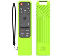 LiLiTok Coque de protection en silicone pour LG MR25GA Magic Remote (séries 2025 OLED C5 B5 G5 M5) avec lanière anti-perte pour télécommande LG Smart TV, résistant aux chocs, vert lumineux