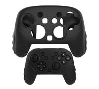 LiLiTok Coque de protection pour manette de jeu NS Switch 2 Pro, en silicone souple, résistante aux chocs, aux rayures, noire