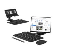LiLiTok Ensemble clavier et souris pour Samsung Galaxy Z Fold 5/4, clavier Bluetooth portable amovible avec souris sans fil, stylet et support de bureau pour Galaxy Z Fold 5 4 (noir)