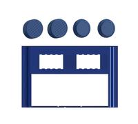 LiLiTok Étui de protection rigide pour écran Lenovo Legion Go, avec 2 paires de poignées de manette, protection pour accessoires Legion Go, bleu