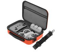 LiLiTok Étui de transport pour DJI NEO, sac à bandoulière de voyage, sac de rangement portable pour DJI Neo Fly More Combo & RC-N3 Remote Drone Aceessories Organizer, Orange, Décontracté