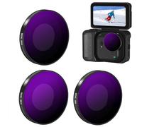 LiLiTok Lot de filtres compatibles avec Insta360 Go Ultra - UV CPL ND16 - Filtre ND - Verre optique - Accessoires pour appareil photo d'action (ND8 + ND16 + ND32)