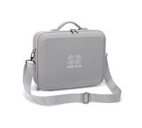 LiLiTok Sac de transport à rabat, sac de transport pour drone DJI FLIP, contrôleur RC-N3/N2, hub de chargement et accessoires de batterie, sac de rangement, sac de voyage, sac à bandoulière, gris