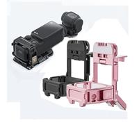 LiLiTok Support magnétique pour DJI Osmo Pocket 3 - Adaptateur mural magnétique Pocket 3 - Support de boîtier magnétique à ventouse pour bureau - Surface verticale - Réglable à 180° - Rose