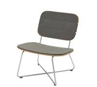 Lilium Lounge Chair chaise coussin d'assise Cushion Outdoor Skagerak by Fritz Hansen Charcoal - FRITZ HANSEN 1961030