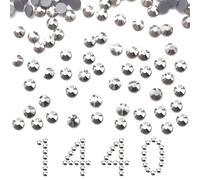 Liliume Hotfix SS20 Lot de 1 440 strass strass ronds en verre pour vêtements, chaussures, bricolage (mine argenté-SS20), B549-MINE SLIVER -SS20
