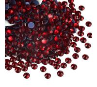 Liliume Strass Hotfix Pierres Strass Thermocollants Pour Vêtements Chaussures Bricolage(Rouge Foncé-SS20)