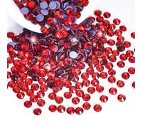 Liliume Strass Hotfix Pierres Strass Thermocollants Pour Vêtements Chaussures Bricolage(Rouge-SS16)