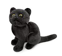 lilizzhoumax Jouets en Chat Noir Peluche 28cm/11”, Simulation Poupée Réaliste Animal en Peluche Chat Noir Jouets Animaux Sauvages en Chaton Chat, Cadeau pour Les Amis et Les Enfants