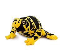 lilizzhoumax Jouets en Jaune Peluche Grenouille 18cm/7”, Simulation Jouet en Peluche Grenouille Poupée Réaliste Jouets Animaux Sauvages en Grenouille, Cadeau pour Les Amis et Les Enfants