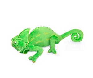 lilizzhoumax Jouets en Peluche caméléon 15.7” Simulation Jouet en Poupée Réaliste Peluche caméléon Reptile Jouets Animaux Sauvages en caméléon Cadeau pour Les Amis et Les Enfants d'anniversaire Vert