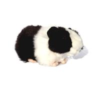 lilizzhoumax Jouets en Peluche cobaye 18cm Simulation Jouet en Poupée Réaliste Peluche cobayejouets Animaux Sauvages en Peluche Cochon d'Inde Cadeau pour Les Amis et Les Enfants Noir et Blanc
