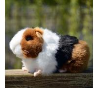 lilizzhoumax Jouets en Peluche cobaye 18cm Simulation Jouet en Poupée Réaliste Peluche cobayejouets Animaux Sauvages en Peluche Cochon d'Inde Cadeau pour Les Amis et Les Enfants Marron