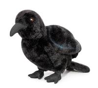 lilizzhoumax Jouets en Peluche Corbeau 25cm/10, Simulation Jouet en Peluche Corbeau Poupée Réaliste Jouets Animaux Sauvages en Peluche Corbeau, Cadeau pour Les Amis et Les Enfants