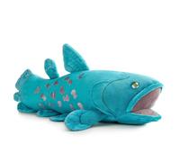 Lilizzhoumax Jouets en Peluche et Poisson Cœlacanthe 38cm/15” Simulation Poisson Cœlacanthe Réaliste Poupée Animaux Sauvages Bleu
