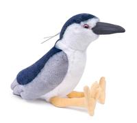 lilizzhoumax Jouets en Peluche Héron de Nuit 38cm/15” Simulation Jouet en Poupée Réaliste Héron de Nuit Jouets Animaux Sauvages en Peluche Héron de Nuit Cadeau pour Les Amis et Les Enfants Bleu