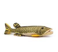 lilizzhoumax Jouets en Peluche Poisson Brochet 45cm/18”, Simulation Jouet en Peluche Poisson Brochet Poupée Réaliste Poisson Brochet, Jouets Animaux Sauvages en Poisson, Cadeaux pour Les Enfants