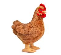 lilizzhoumax Peluche Poule 30cm Simulation Jouet en Peluche Poule Poupée Réaliste Jouets Animaux Sauvages en a volaille Cadeau pour Enfants pour Les Amis et Les Enfants garçons Filles