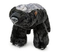 lilizzhoumax Peluche Réaliste De Ratel, Douce Et Câline Représentant Un Ratel Noir Coussin en Peluche Figurine Animale Réaliste Cadeau De Collection pour Enfants Et Adultes Décoration Intérieure