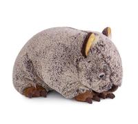 lilizzhoumax Simulation Wombat Jouet en peluche réaliste 28 cm mignon super doux Décoration d'intérieur Jouet animal Cadeau d'anniversaire pour enfants Compagnon de jeu pour enfants