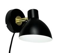 Lilje Applique Murale Noir/ Laiton