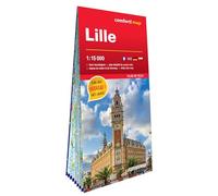 Comfort Map Carte Lille 1/15.000 Plan de ville grand format laminée
