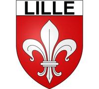 Lille 59 ville Stickers blason autocollant adhésif - Taille : 4 cm