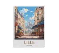 Lille France，Puzzle 1000 Pièces, Convient pour Adultes Et Enfants Puzzle À Partir De 8 Ans ， Jeu D'adresse pour La Famille（50x70cm）-HF28