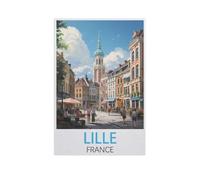 Lille France，Wood Jigsaw Puzzle 1000 Pieces Adult Toys Decompression Game（38x52cm）-FV78