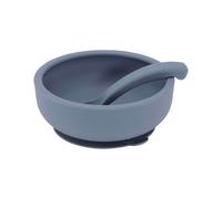 Lille Vilde - Bol à Ventouse avec couvercle et cuillère - Bleu