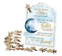 Lillian Rose Pince à linge « Love You to The Moon and Back » sur le thème « Don't Say Baby » pour fête prénatale, bleu