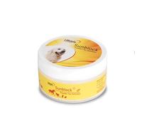 Lillidale Poudre solaire pour animaux - Crème solaire pour chiens, chevaux, chats et autres animaux - Protection 24 heures - Formule minérale naturelle pour bloquer tous les rayons UVA et UVB (pot de
