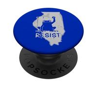 L'Illinois résiste à Une Manifestation Contre Les Grenouilles Le Jour de la fête PopSockets PopGrip Adhésif