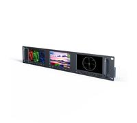 LILLIPUT RM-503S Écran de montage en rack Full HD 2RU 3 x 5" 1920 x 1080 HDMI 2.0, entrée et sortie 3G-SDI avec formes d'onde et fonctions vectorielles