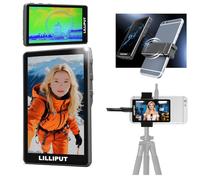LILLIPUT V4 3,97 Pouces Mini Simple caméra-Moniteur 1080P Rückkamera magnétiques Selfie Moniteur, Zèbre & Faux Modes de Couleur, Compatible iPhone & Android, pour Selfies, Vlogs, Diffusion en Direct,