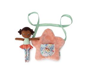 LILLIPUTIENS, Anna, Sac à Main Étoile avec Poupée, Dès 12 Mois | Poupée À Transporter dans la Poche Avant, Jeu d’Imagination et Créativité, Sac en Polyester et Coton