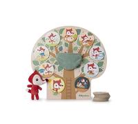 LILLIPUTIENS - Arbre Aimanté Rituels de la Journée - 19 Cartes Aimantées avec Scénettes pour Raconter sa Journée - Exprimer Ses Emotions et Développer Ses Compétences Narratives - Bois - Dès 2 Ans