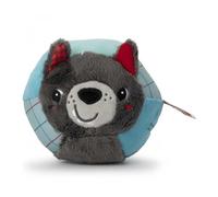 Lilliputiens - Balle Loup - Balle d’activités en tissu pour bébés et tout-petits - Stimulation sensorielle avec sons et textures - Jouet d’éveil et de motricité - Lavable en machine - Dès 6 mois