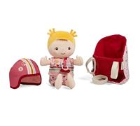 LILLIPUTIENS - Bebe Lena - Siège Vélo - Couleur Framboise - 23 cm - Dès 18 Mois - 83633