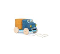 LILLIPUTIENS - Camion toupie à Tirer - Jouet d’éveil avec Sons et Actions - Tourne la toupie, Fais Rouler Le Camion et Amuse-toi avec Stella et Lapin - Stimule la motricité - Dès 18 Mois - 83514