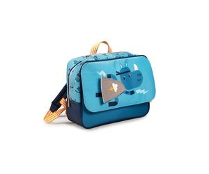 LILLIPUTIENS - Cartable Super Marius - Sac à dos enfant en polyester recy vec bande réfléchissante, compartiment A4, poche gourde - Confortable et sécurisé pour la maternelle - dès 2 ans - 84457