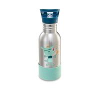 LILLIPUTIENS - Gourde enfant inox 600ml - Magic Joe - Avec paille et base en silicone antichoc - Parfaite pour l’école, le pique-nique et les promenades - dès 2 ans - 84474