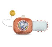 LILLIPUTIENS - Hochet Bébé Imitation Tronçonneuse - Jack Le Lion - Jouet sensoriel pour Apprentissage ludique - Bleu & Orange - 15 cm - Dès 3 Mois - 83597