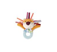 Lilliputiens - Hochet de dentition Jack le lion - Jouet sensoriel pour bébés avec anneau de dentition, bruit de papier et clochette - Apaise poussées dentaires - Dès 3 mois - 83036