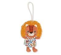 Lilliputiens, Jack Le Lion, Étiquette Bagage pour Enfant | Personnalisable au Dos avec les Coordonnées de l’Enfant, Bagage Facile à Repérer, Polyester et Coton, Design Ocre