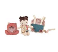 Lilliputiens Baby Jeanne And Baby Carrier Rose Enfants